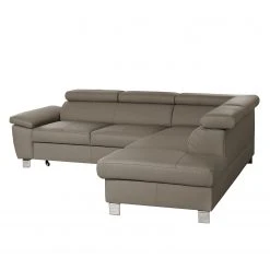 Loftscape Ecksofa Waal I - Echtleder / Kunstleder - Taupe - Ottomane davorstehend rechts - Mit Schlaffunktion -Wohnzimmermöbel boutique en ligne 1000142200 181106 153028929 GALLERYIMAGES P000000001000142200