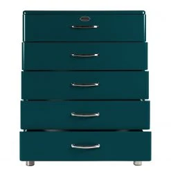 Tenzo Kommode Malibu VI - Petrol / Chrom -Wohnzimmermöbel boutique en ligne 1000143899 200527 07423000702 DETAILS P000000001000143899