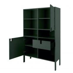Tenzo Highboard Uno - Dunkelgrün -Wohnzimmermöbel boutique en ligne 1000143951 200527 07440000905 DETAILS P000000001000143951
