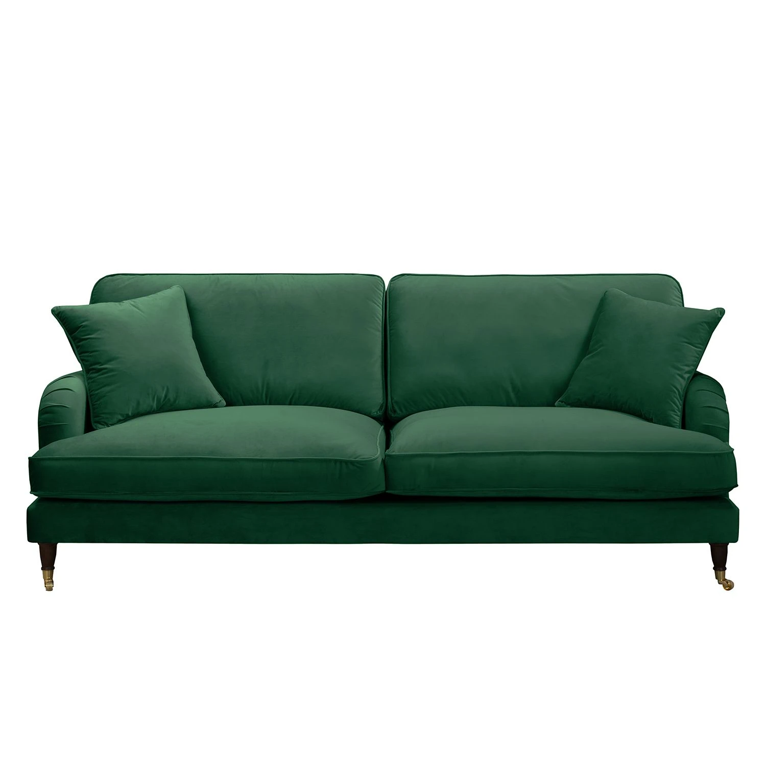 Jack & Alice Polstergarnitur Bethania I (3-2) - Samt - Dunkelgrün 4 Jack & Alice Polstergarnitur Bethania I (3-2) - Samt - Dunkelgrün – Bild 4