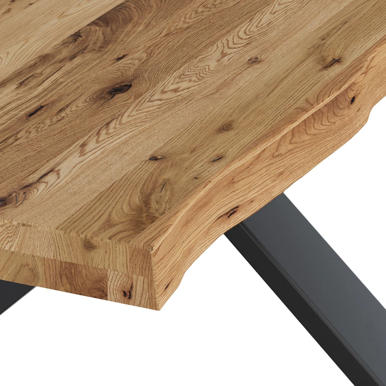 Ars manufacti Couchtisch Bogie I - Eiche massiv - Schwarz 2 Ars manufacti Couchtisch Bogie I - Eiche massiv - Schwarz – Bild 2
