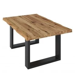 Ars manufacti Couchtisch Bogie II - Eiche massiv - Schwarz