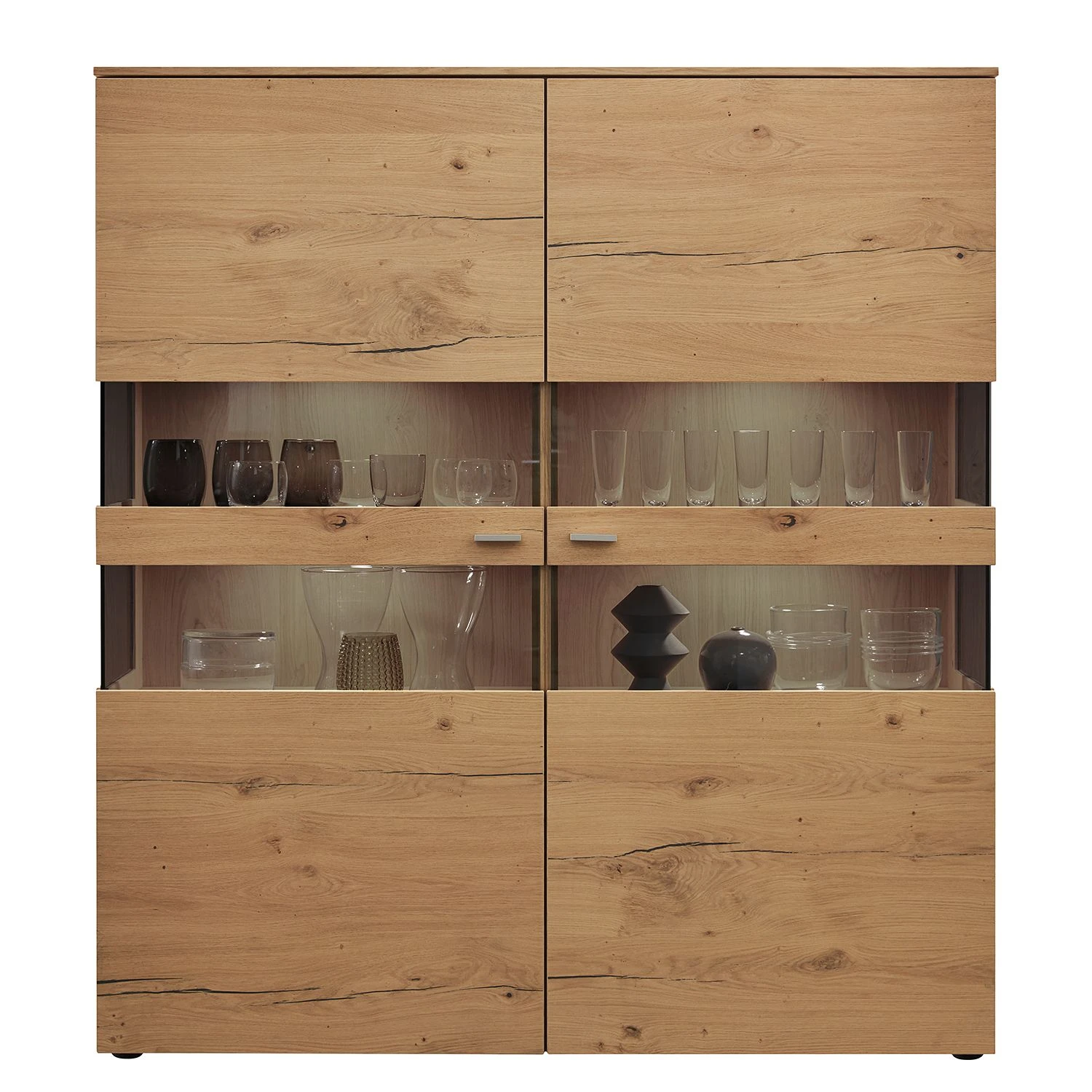 GWINNER Highboard Anzio II - Balkeneiche 1 GWINNER Highboard Anzio II - Balkeneiche