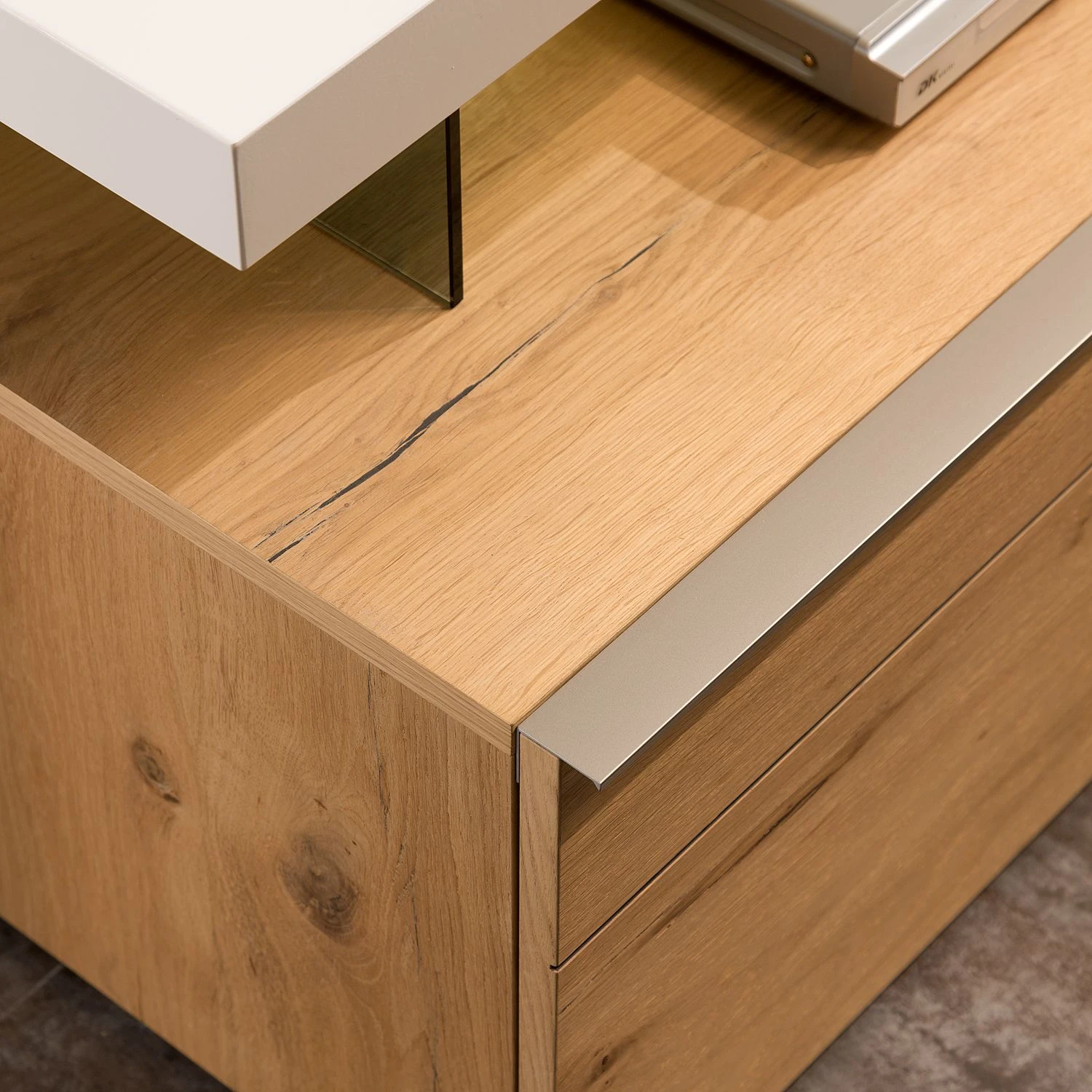 GWINNER TV-Lowboard Anzio III - Balkeneiche / Weiß 6 GWINNER TV-Lowboard Anzio III - Balkeneiche / Weiß – Bild 6