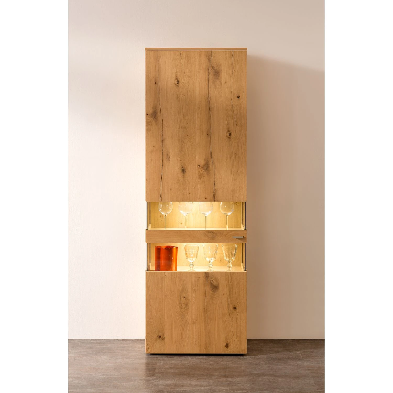 GWINNER Standvitrine Anzio II - Türanschlag rechts 2 GWINNER Standvitrine Anzio II - Türanschlag rechts – Bild 2