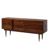 Ars manufacti Sideboard Baxley - Akazie massiv / Metall - Akazie / Gold