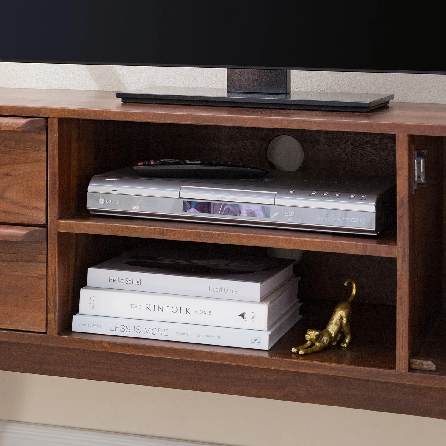 Ars manufacti TV-Lowboard Baxley - Akazie massiv / Metall - Akazie / Gold 11 Ars manufacti TV-Lowboard Baxley - Akazie massiv / Metall - Akazie / Gold – Bild 11