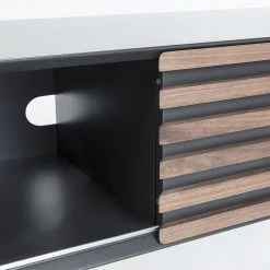 Norrwood TV-Lowboard Kipra II - Echtholzfurnier - Walnuss / Graphit -Wohnzimmermöbel boutique en ligne 1000150211 181214 16440200025 GALLERYIMAGES P000000001000150211