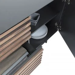 Norrwood Sideboard Kipra - Echtholzfurnier - Walnuss / Graphit 8 Norrwood Sideboard Kipra - Echtholzfurnier - Walnuss / Graphit -Wohnzimmermöbel boutique en ligne 1000150226 181214 16440300079 GALLERYIMAGES P000000001000150226