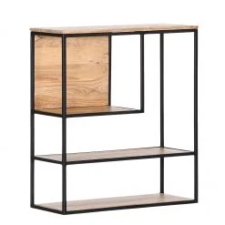 Red Living Wandregal Mello II - Akazie massiv - Akazie Natur / Schwarz