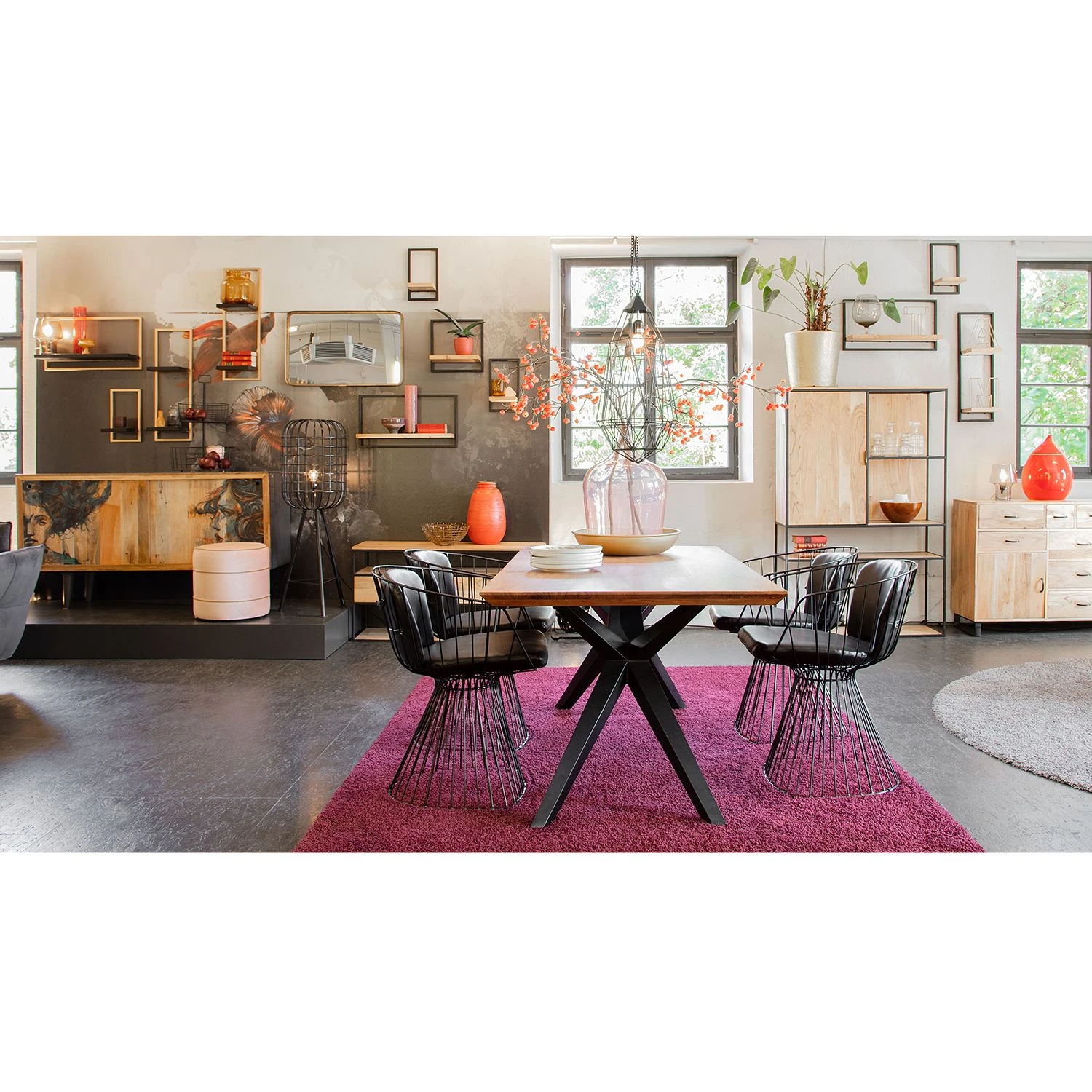 Red Living TV-Lowboard Mello II - Akazie massiv - Akazie Natur / Schwarz 2 Red Living TV-Lowboard Mello II - Akazie massiv - Akazie Natur / Schwarz – Bild 2