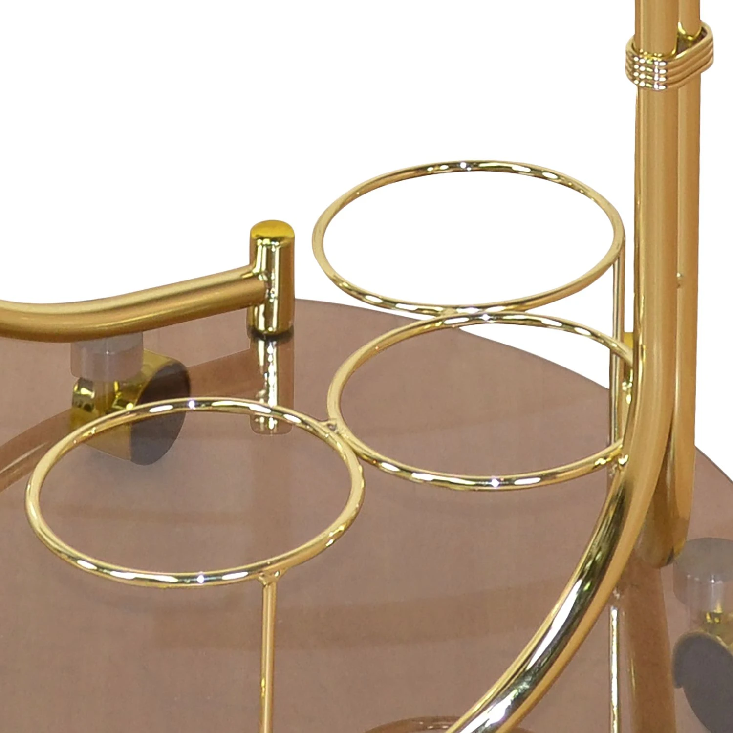 Loftscape Servierwagen Tuzla I - Rauchglas / Messing 2 Loftscape Servierwagen Tuzla I - Rauchglas / Messing – Bild 2