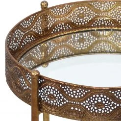 Red Living Beistelltisch Kalubbe II - Glas / Stahl - Gold 7 Red Living Beistelltisch Kalubbe II - Glas / Stahl - Gold -Wohnzimmermöbel boutique en ligne 1000150529 190107 16091100078 GALLERYIMAGES P000000001000150529