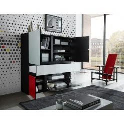 Germania Highboard Ideeus - Schwarz / Mehrfarbig -Wohnzimmermöbel boutique en ligne 1000150554 181213 15491600020 MOOD GALLERYIMAGES P000000001000150554 mood