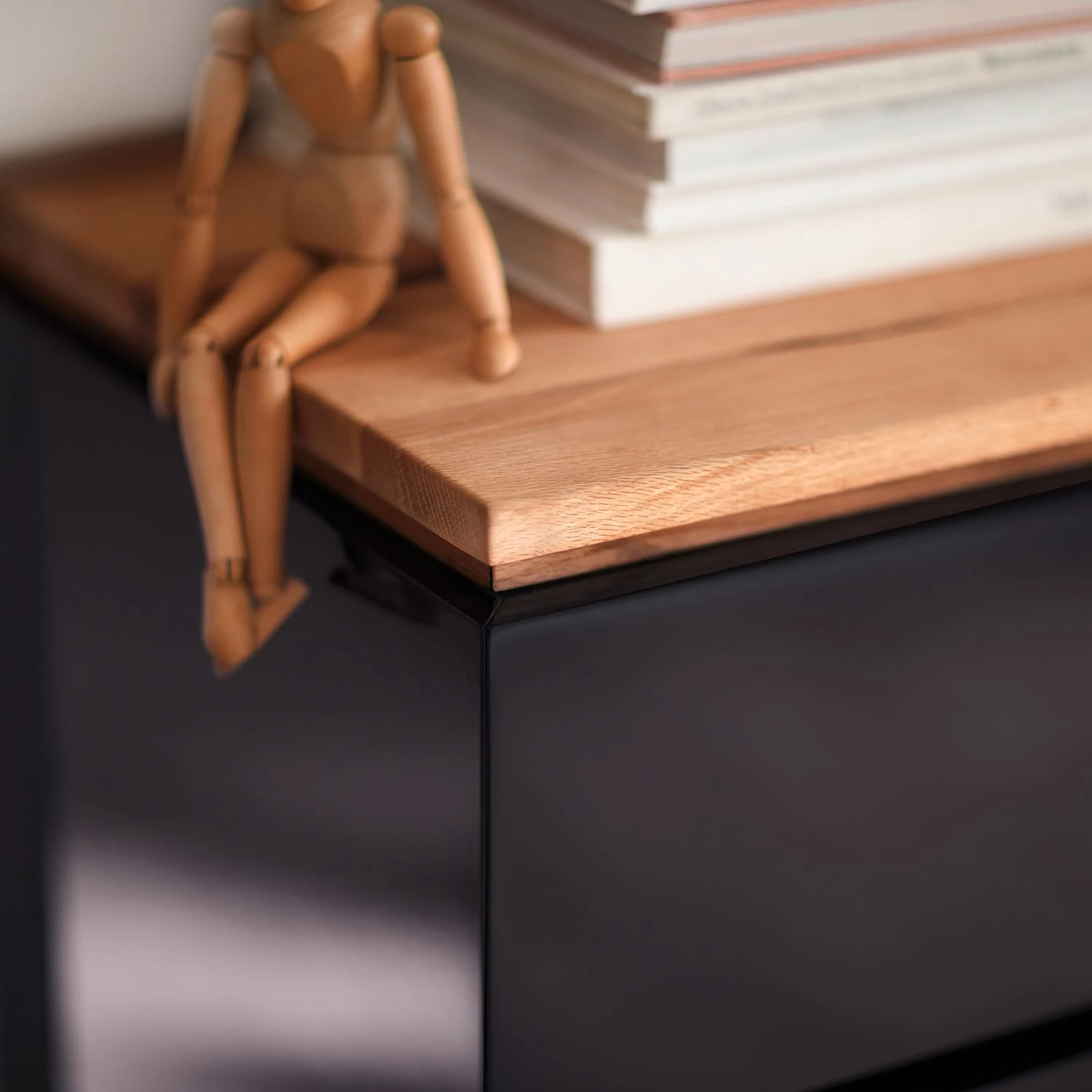 Loftscape Highboard Lixeira - Hochglanz Schwarz 5 Loftscape Highboard Lixeira - Hochglanz Schwarz – Bild 5