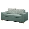 Maison Belfort Schlafsofa Latina XVI - Webstoff - Mintgrau - Breite: 170 cm