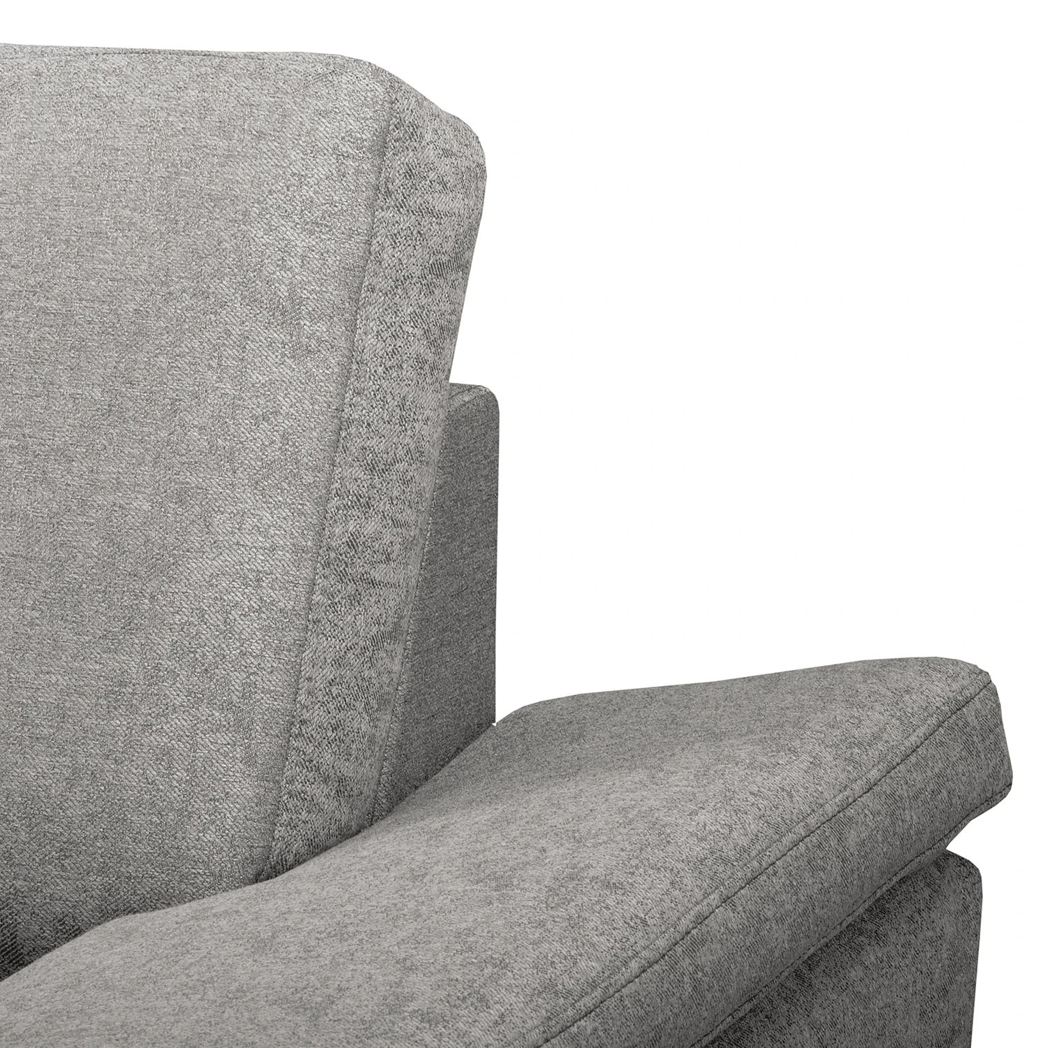 Fredriks Wohnlandschaft Gellik - Webstoff - Lichtgrau - Longchair davorstehend rechts / Ottomane links 8 Fredriks Wohnlandschaft Gellik - Webstoff - Lichtgrau - Longchair davorstehend rechts / Ottomane links – Bild 8