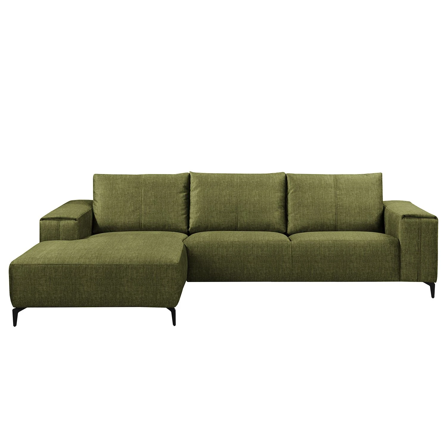Fredriks Ecksofa Mazy - Microfaser - Olivgrün - Longchair davorstehend links 3 Fredriks Ecksofa Mazy - Microfaser - Olivgrün - Longchair davorstehend links – Bild 3