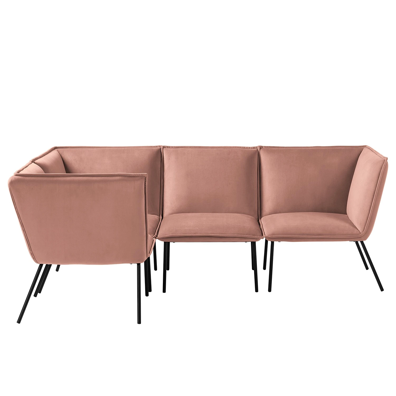 Jack & Alice Ecksofa Dorado II - Samt - Altrosa 5 Jack & Alice Ecksofa Dorado II - Samt - Altrosa – Bild 5