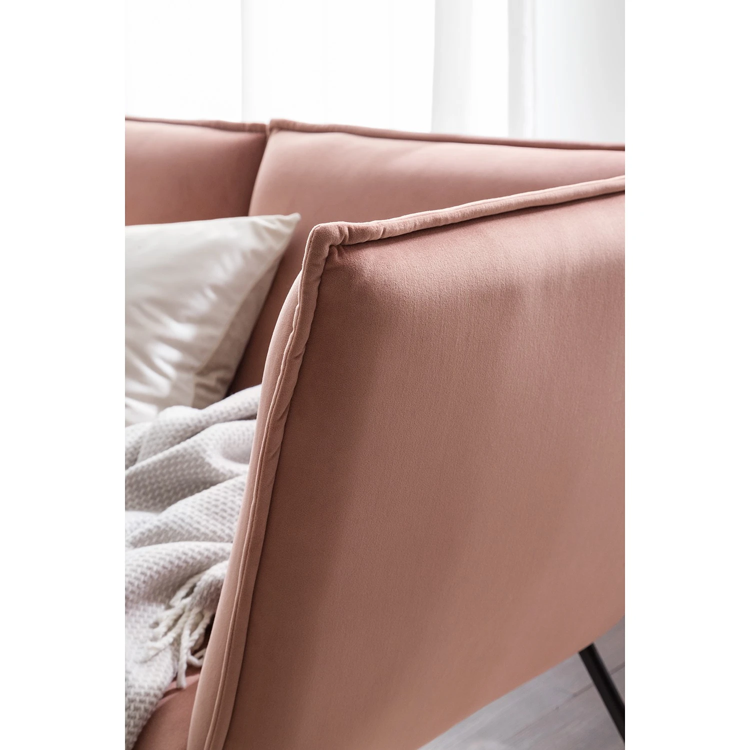 Jack & Alice Ecksofa Dorado II - Samt - Altrosa 17 Jack & Alice Ecksofa Dorado II - Samt - Altrosa – Bild 17