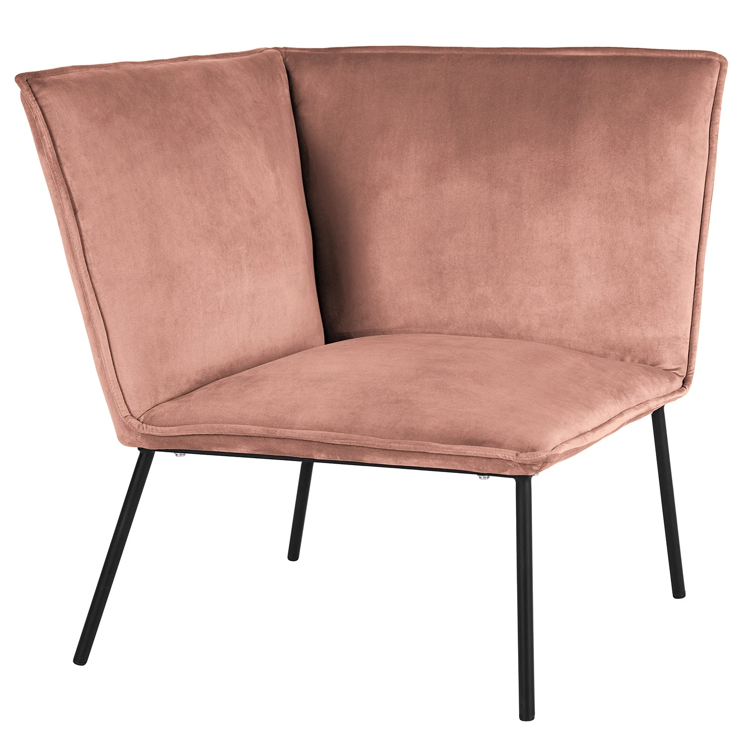 Jack & Alice Ecksofa Dorado II - Samt - Altrosa 3 Jack & Alice Ecksofa Dorado II - Samt - Altrosa – Bild 3