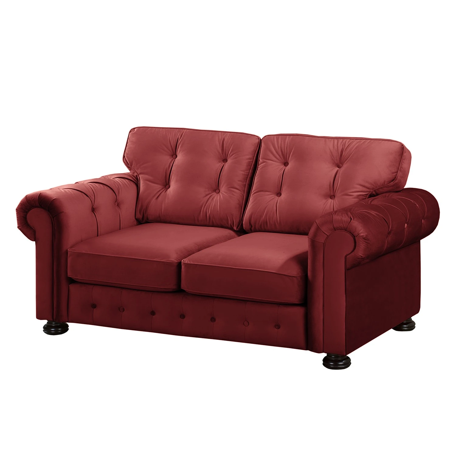 Velvet Studio Sofa Marau (2-Sitzer) - Rot 1 Velvet Studio Sofa Marau (2-Sitzer) - Rot