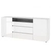 Loftscape Sideboard Mavie - Hochglanz Weiß / Schwarz
