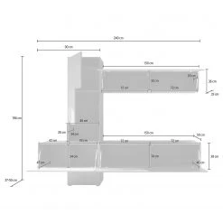 Loftscape Wohnwand Sandkas - Anthrazit -Wohnzimmermöbel boutique en ligne 1000152768 190325 15230000002 GALLERYIMAGES P000000001000152768