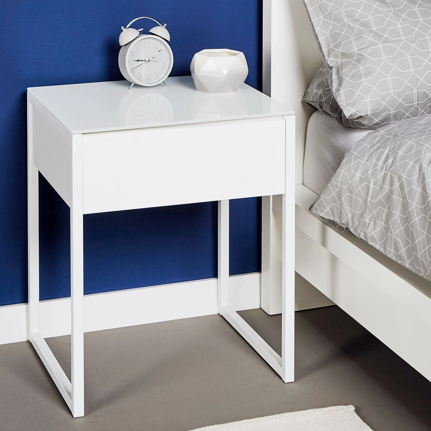 Jahnke Beistelltisch Cube - Weiß 2 Jahnke Beistelltisch Cube - Weiß – Bild 2