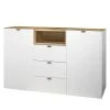Loftscape Sideboard Batchelor II - Weiß / Eiche Dekor