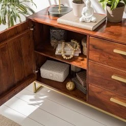 Jack & Alice Sideboard Loga - Akazie massiv / Eisen - Akazie Braun -Wohnzimmermöbel boutique en ligne 1000153425 190925 06220300016 DETAILS P000000001000153425