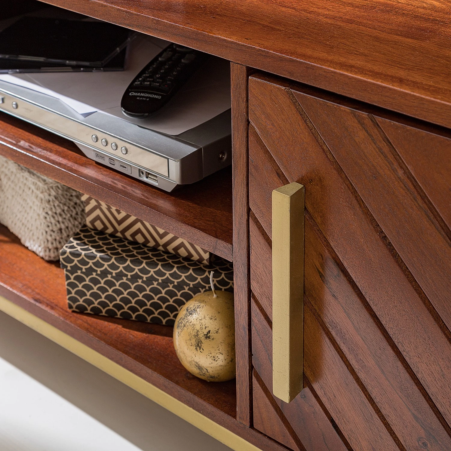 Jack & Alice TV-Lowboard Loga - Akazie massiv / Eisen - Akazie Braun 9 Jack & Alice TV-Lowboard Loga - Akazie massiv / Eisen - Akazie Braun – Bild 9