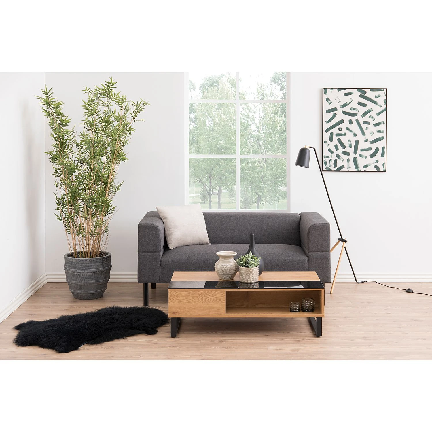 Loftscape Couchtisch Dahlia - Braun / Schwarz 2 Loftscape Couchtisch Dahlia - Braun / Schwarz – Bild 2