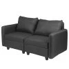 Fredriks Sofa Lavara I (2-Sitzer) - Webstoff - Dunkelgrau