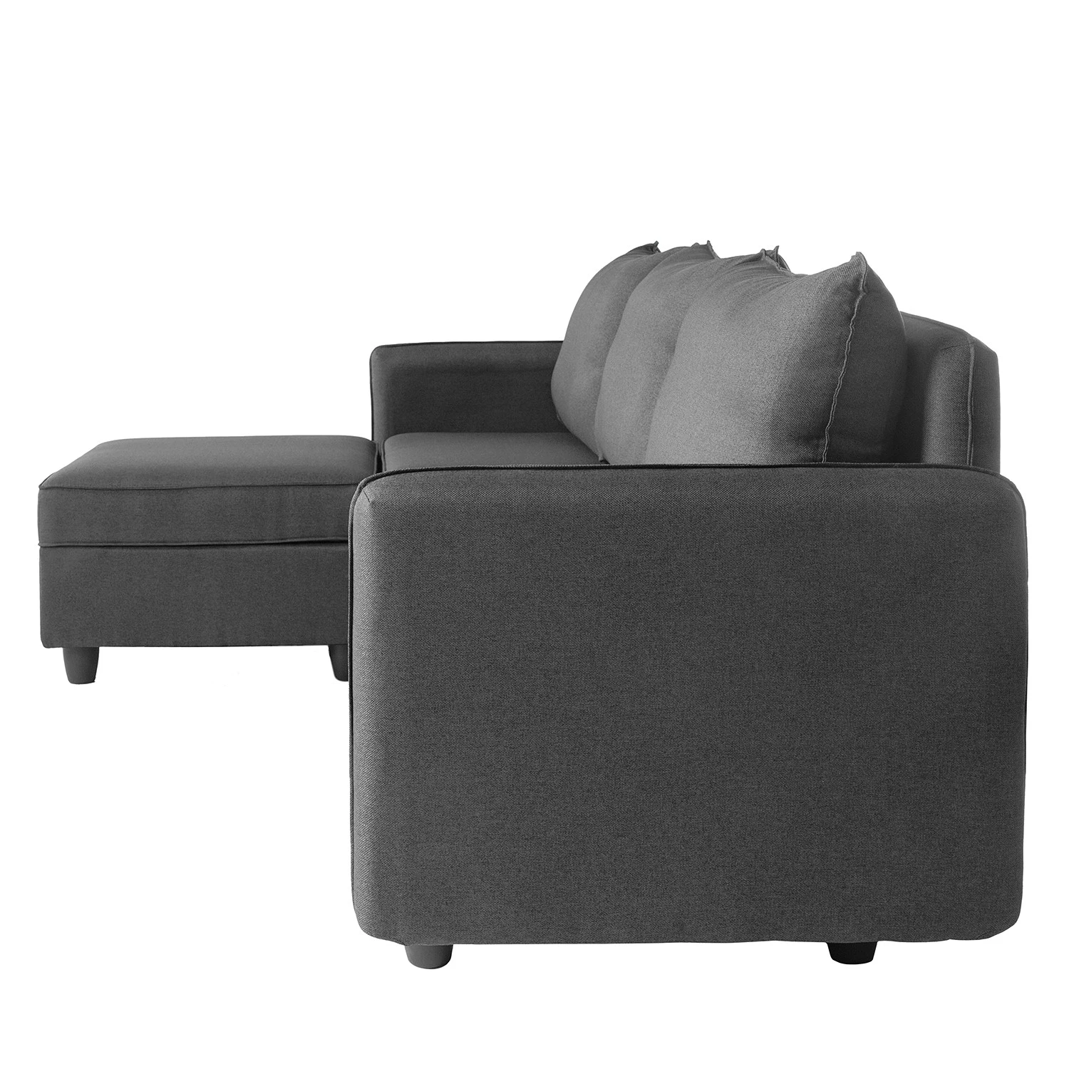 Fredriks Ecksofa Lavara II - Webstoff - Dunkelgrau 3 Fredriks Ecksofa Lavara II - Webstoff - Dunkelgrau – Bild 3