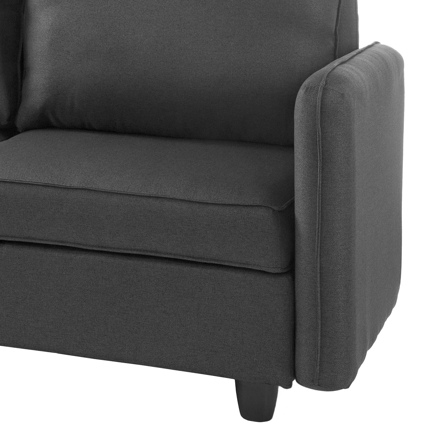 Fredriks Ecksofa Lavara II - Webstoff - Dunkelgrau 7 Fredriks Ecksofa Lavara II - Webstoff - Dunkelgrau – Bild 7
