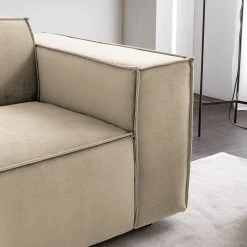 Sofa Kinx (2-Sitzer) II - Samt - Samt Shyla: Beige -Wohnzimmermöbel boutique en ligne 1000155650 210323 15131300367 DETAILS P000000001000155650