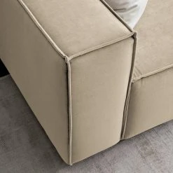 Sofa Kinx (2,5-Sitzer) II - Samt - Samt Shyla: Beige -Wohnzimmermöbel boutique en ligne 1000155676 210323 15153100626 DETAILS P000000001000155676
