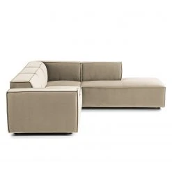 Ecksofa Kinx IV - Samt - Samt Shyla: Beige - Ottomane davorstehend rechts -Wohnzimmermöbel boutique en ligne 1000155701 210323 15172800873 DETAILS P000000001000155701
