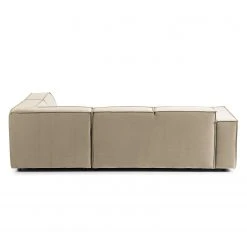 Ecksofa Kinx IV - Samt - Samt Shyla: Beige - Ottomane davorstehend rechts -Wohnzimmermöbel boutique en ligne 1000155701 210323 15172900874 DETAILS P000000001000155701