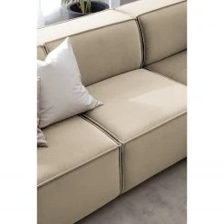 Ecksofa Kinx IV - Samt - Samt Shyla: Beige - Ottomane davorstehend rechts -Wohnzimmermöbel boutique en ligne 1000155701 210323 15173000877 DETAILS P000000001000155701