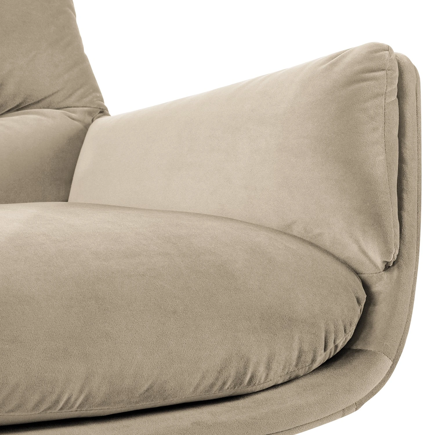 Studio Copenhagen Sessel Garbo II - Samt Shyla: Beige - Eiche Dunkel 11 Studio Copenhagen Sessel Garbo II - Samt Shyla: Beige - Eiche Dunkel – Bild 11