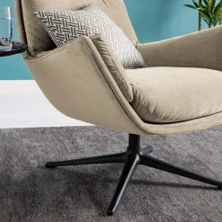 Studio Copenhagen Sessel Garbo IV - Samt Shyla: Beige - Schwarz 23 Studio Copenhagen Sessel Garbo IV - Samt Shyla: Beige - Schwarz -Wohnzimmermöbel boutique en ligne 1000156392 200113 13015400274 DETAILS P000000001000156392