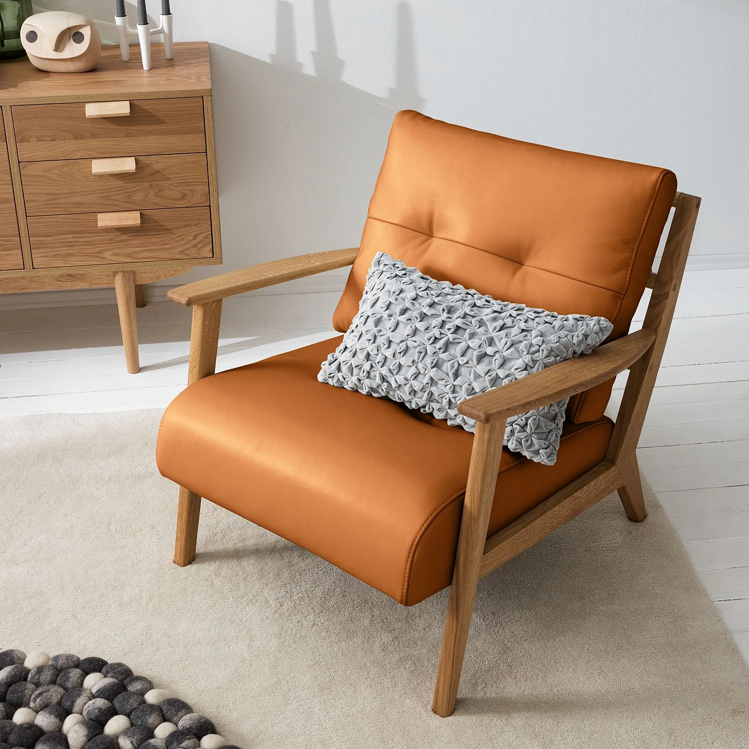 Studio Copenhagen Sessel TIMON - Echtleder Neka: Cognac 4 Studio Copenhagen Sessel TIMON - Echtleder Neka: Cognac – Bild 4