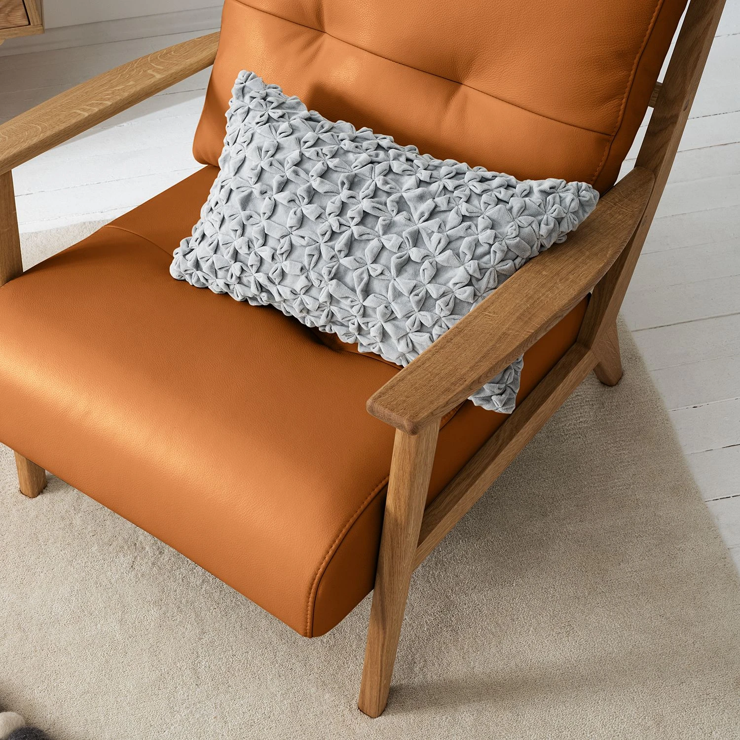 Studio Copenhagen Sessel TIMON - Echtleder Neka: Cognac 8 Studio Copenhagen Sessel TIMON - Echtleder Neka: Cognac – Bild 8