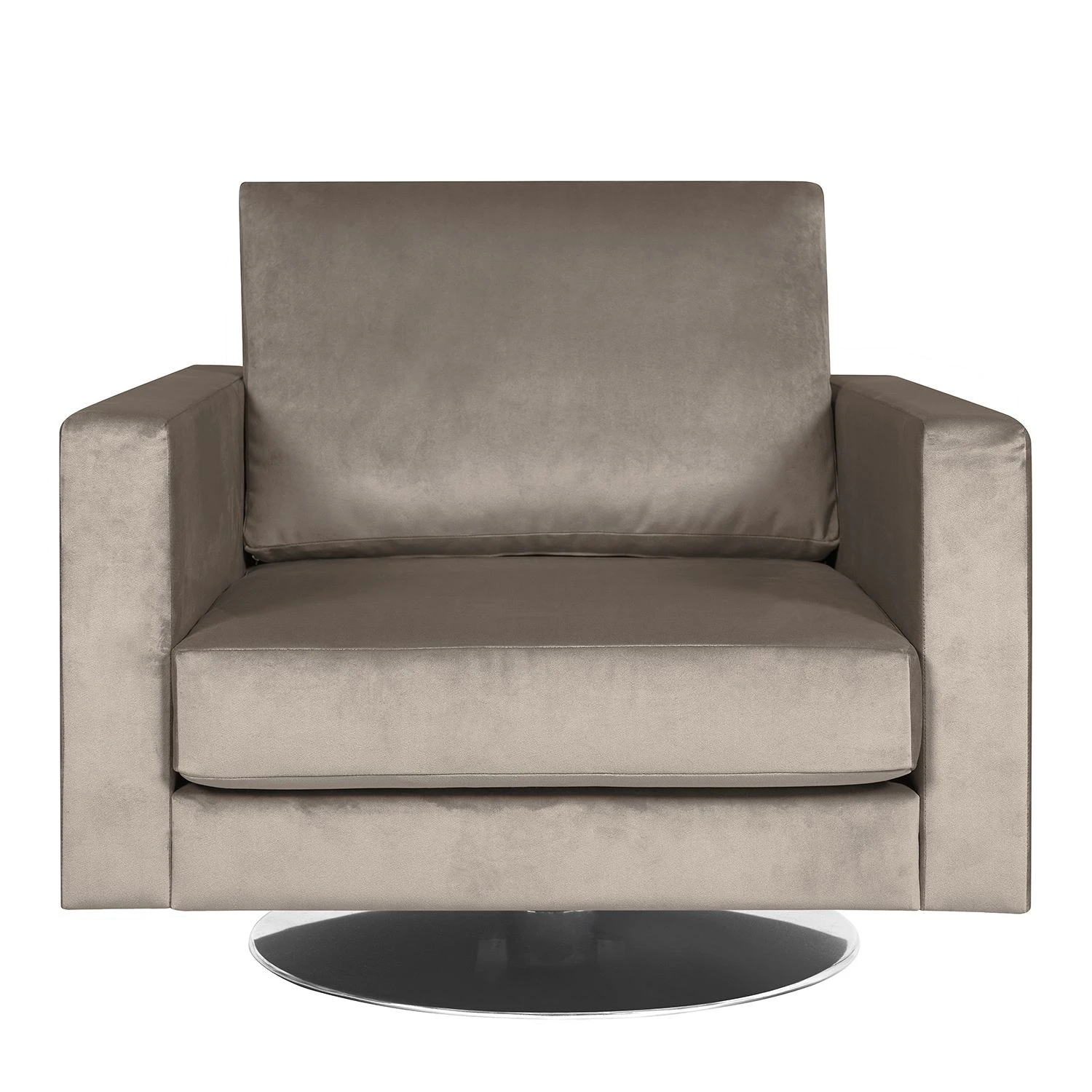 Fredriks Drehsessel Portobello III - Samt - Stoff Tond: Hellgrau 2 Fredriks Drehsessel Portobello III - Samt - Stoff Tond: Hellgrau – Bild 2