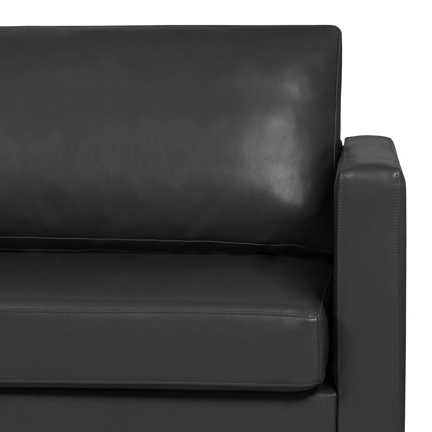 Fredriks Sofa Portobello IV (3-Sitzer) - Echtleder - Echtleder Lasde: Schwarz - Eckig 5 Fredriks Sofa Portobello IV (3-Sitzer) - Echtleder - Echtleder Lasde: Schwarz - Eckig – Bild 5