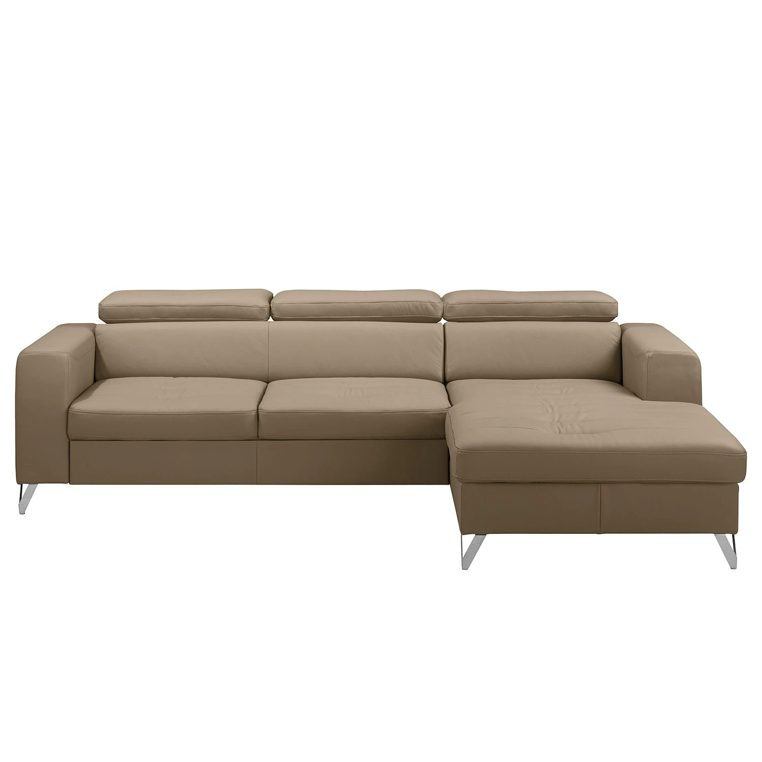 Fredriks Ecksofa Lucena - Echtleder - Taupe - Longchair davorstehend rechts - Keine Funktion 3 Fredriks Ecksofa Lucena - Echtleder - Taupe - Longchair davorstehend rechts - Keine Funktion – Bild 3