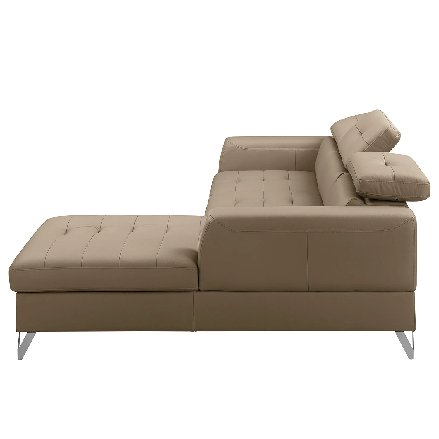 Fredriks Ecksofa Lucena - Echtleder - Taupe - Longchair davorstehend rechts - Keine Funktion 6 Fredriks Ecksofa Lucena - Echtleder - Taupe - Longchair davorstehend rechts - Keine Funktion – Bild 6