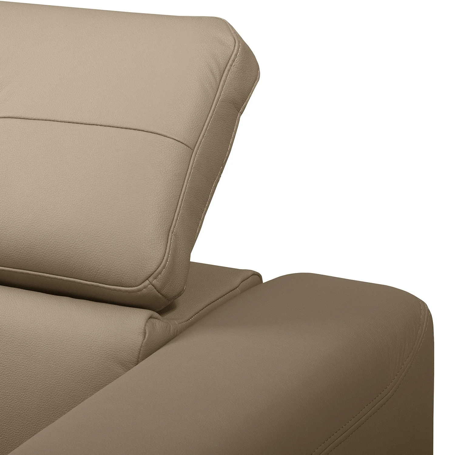 Fredriks Ecksofa Lucena - Echtleder - Taupe - Longchair davorstehend rechts - Keine Funktion 8 Fredriks Ecksofa Lucena - Echtleder - Taupe - Longchair davorstehend rechts - Keine Funktion – Bild 8